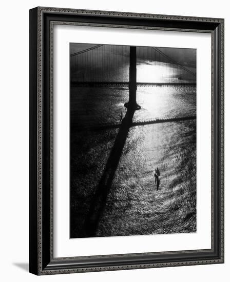 Suspension Tower of the Golden Gate Bridge at Sunrise-Margaret Bourke-White-Framed Photographic Print