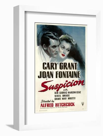 Suspicion, Cary Grant, Joan Fontaine, 1941-null-Framed Photo