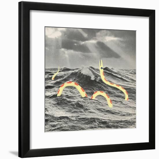 Suspicious Snake-Danielle Kroll-Framed Giclee Print