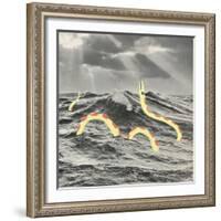 Suspicious Snake-Danielle Kroll-Framed Giclee Print