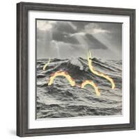 Suspicious Snake-Danielle Kroll-Framed Giclee Print