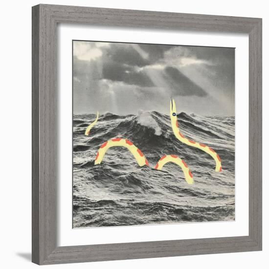 Suspicious Snake-Danielle Kroll-Framed Giclee Print