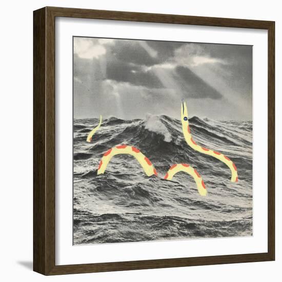 Suspicious Snake-Danielle Kroll-Framed Giclee Print