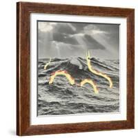 Suspicious Snake-Danielle Kroll-Framed Giclee Print