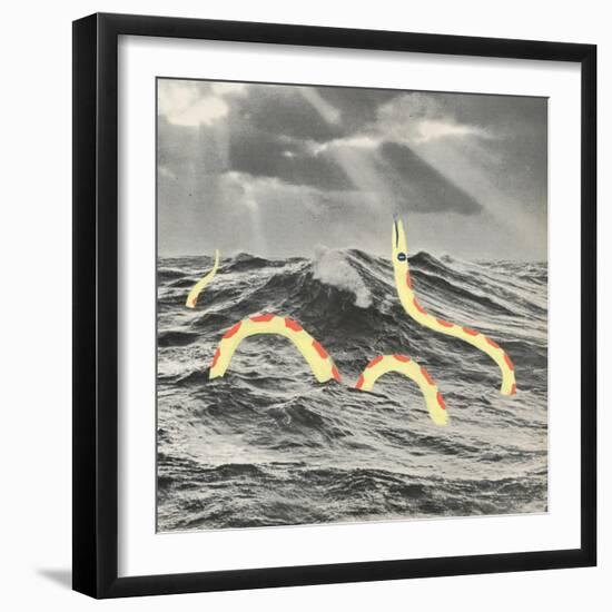 Suspicious Snake-Danielle Kroll-Framed Giclee Print