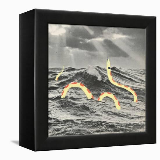 Suspicious Snake-Danielle Kroll-Framed Premier Image Canvas