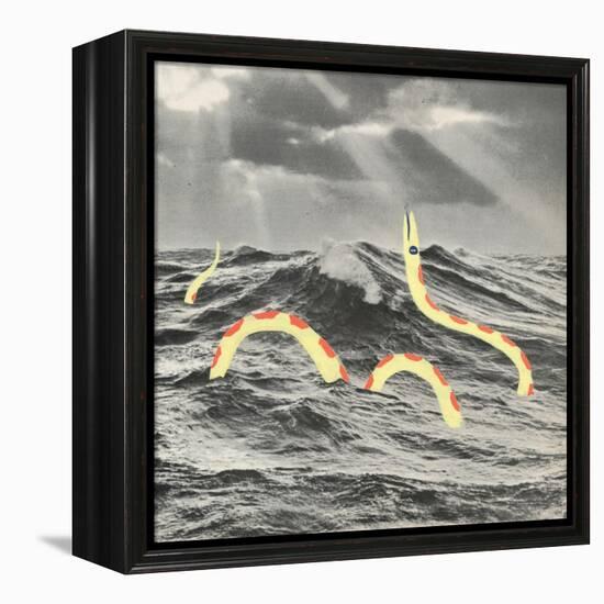 Suspicious Snake-Danielle Kroll-Framed Premier Image Canvas