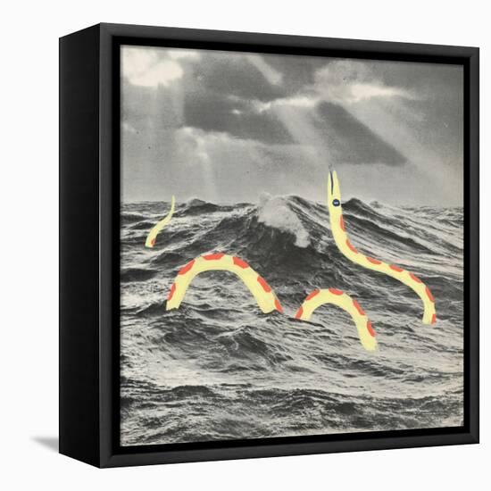 Suspicious Snake-Danielle Kroll-Framed Premier Image Canvas