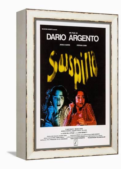 Suspiria, Italian Poster Art, Jessica Harper, 1977-null-Framed Stretched Canvas