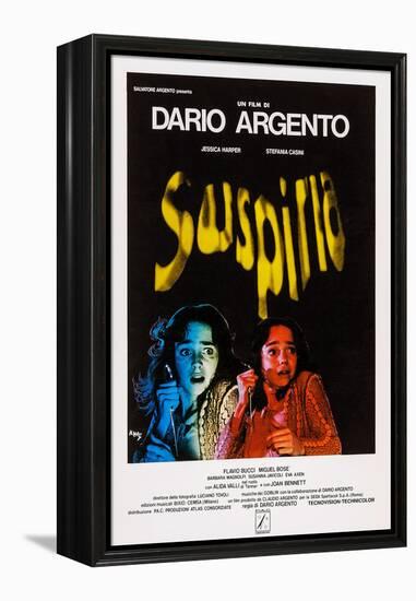 Suspiria, Italian Poster Art, Jessica Harper, 1977-null-Framed Stretched Canvas