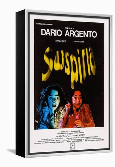 Suspiria, Italian Poster Art, Jessica Harper, 1977-null-Framed Stretched Canvas