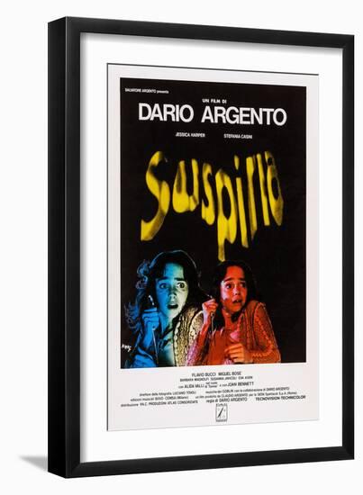 Suspiria, Italian Poster Art, Jessica Harper, 1977-null-Framed Premium Giclee Print