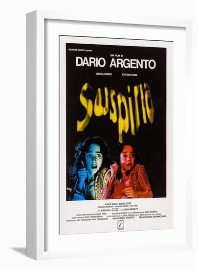 Suspiria, Italian Poster Art, Jessica Harper, 1977-null-Framed Premium Giclee Print