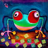 The Frog Jumps-Susse Volander-Art Print