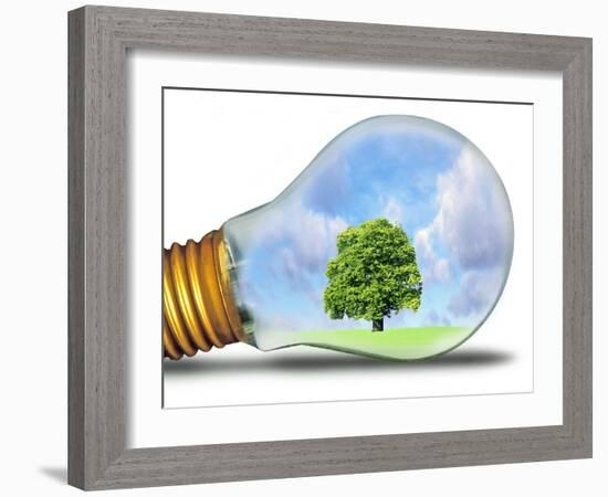 Sustainable Energy, Conceptual Image-Victor De Schwanberg-Framed Photographic Print