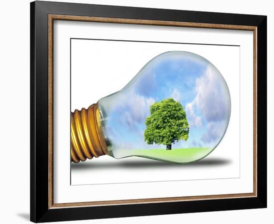 Sustainable Energy, Conceptual Image-Victor De Schwanberg-Framed Photographic Print