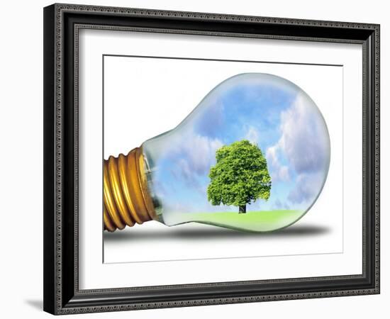 Sustainable Energy, Conceptual Image-Victor De Schwanberg-Framed Photographic Print