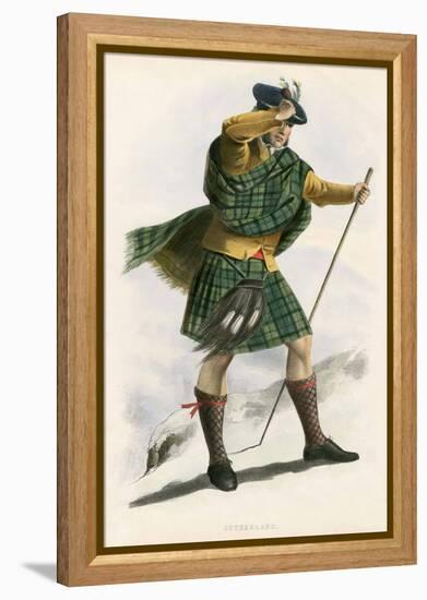 Sutherland , from the Clans of the Scottish Highlands, Pub.1845 (Colour Litho)-Robert Ronald McIan-Framed Premier Image Canvas