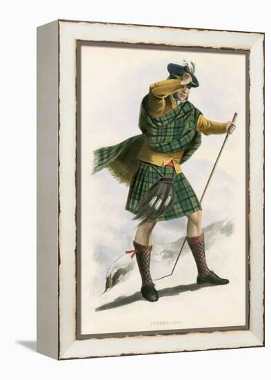 Sutherland , from the Clans of the Scottish Highlands, Pub.1845 (Colour Litho)-Robert Ronald McIan-Framed Premier Image Canvas