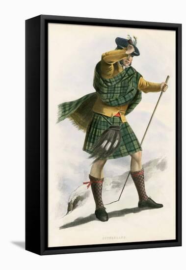 Sutherland , from the Clans of the Scottish Highlands, Pub.1845 (Colour Litho)-Robert Ronald McIan-Framed Premier Image Canvas