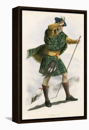 Sutherland , from the Clans of the Scottish Highlands, Pub.1845 (Colour Litho)-Robert Ronald McIan-Framed Premier Image Canvas