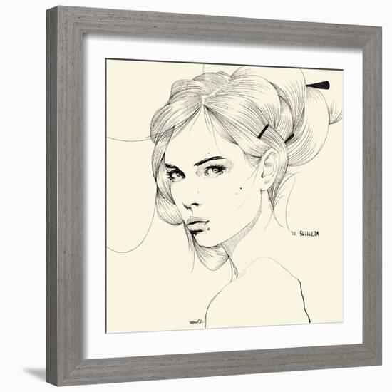 Sutileza-Manuel Rebollo-Framed Art Print