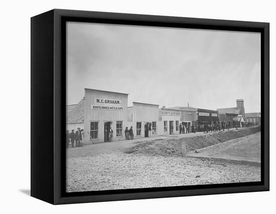 Sutler's Row, Chattanooga, Tennessee, During the American Civil War-Stocktrek Images-Framed Premier Image Canvas