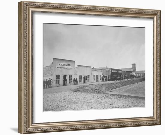 Sutler's Row, Chattanooga, Tennessee, During the American Civil War-Stocktrek Images-Framed Photographic Print