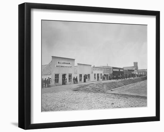 Sutler's Row, Chattanooga, Tennessee, During the American Civil War-Stocktrek Images-Framed Photographic Print