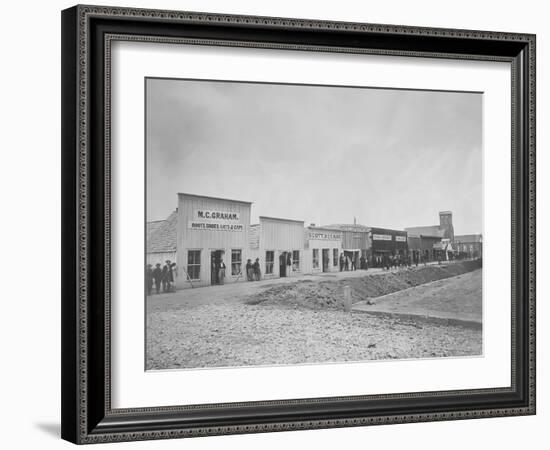 Sutler's Row, Chattanooga, Tennessee, During the American Civil War-Stocktrek Images-Framed Photographic Print