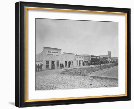 Sutler's Row, Chattanooga, Tennessee, During the American Civil War-Stocktrek Images-Framed Photographic Print