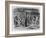 Sutler's Store at Fort Dodge, Kansaa. Sketched by Theodore R. Davis.-null-Framed Giclee Print