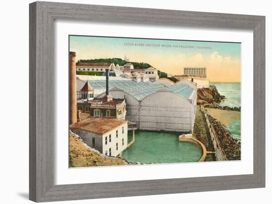 Sutro Baths, Cliff House, San Francisco, California-null-Framed Art Print