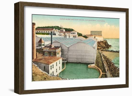 Sutro Baths, Cliff House, San Francisco, California-null-Framed Art Print