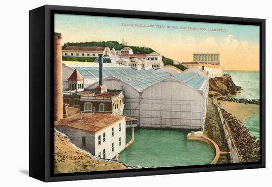 Sutro Baths, Cliff House, San Francisco, California-null-Framed Stretched Canvas