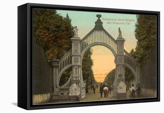 Sutro Heights Entrance, San Francisco, California-null-Framed Stretched Canvas