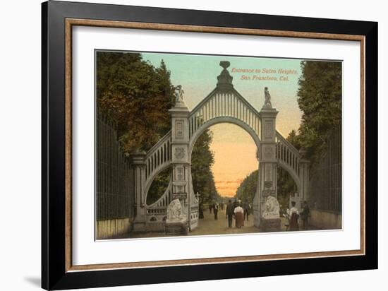 Sutro Heights Entrance, San Francisco, California-null-Framed Art Print