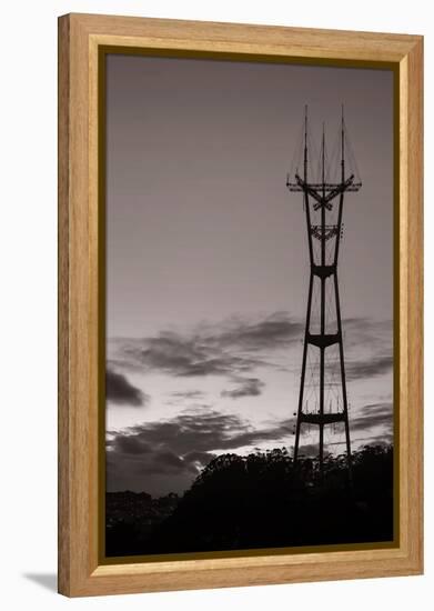 Sutro Tower in Black and White-Vincent James-Framed Premier Image Canvas