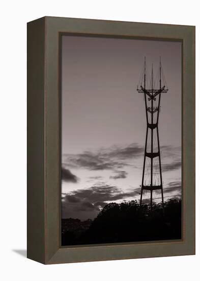 Sutro Tower in Black and White-Vincent James-Framed Premier Image Canvas