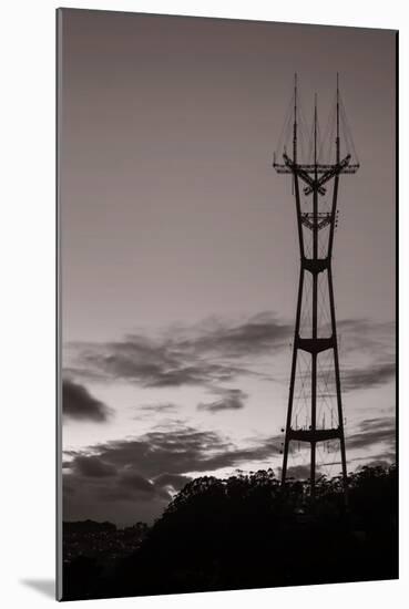 Sutro Tower in Black and White-Vincent James-Mounted Photographic Print