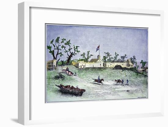 Sutter's Fort, 1849-null-Framed Giclee Print