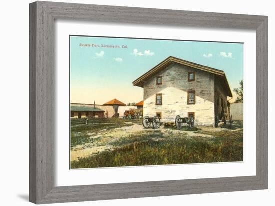 Sutter's Fort, Sacramento-null-Framed Art Print