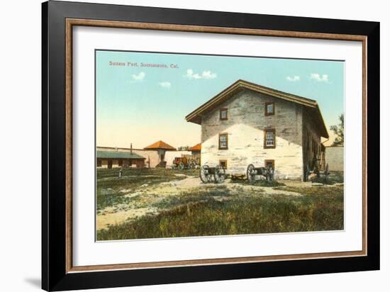 Sutter's Fort, Sacramento-null-Framed Art Print