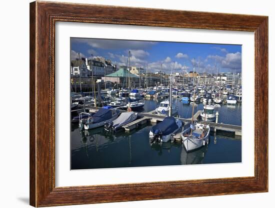 Sutton Harbour Marina, Plymouth, Devon, England, United Kingdom, Europe-Rob Cousins-Framed Photographic Print