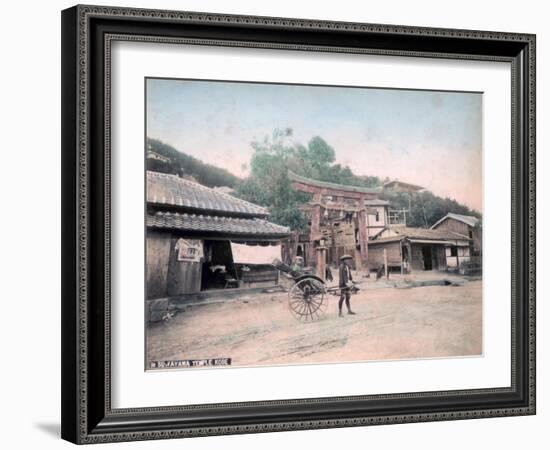 Suwayama Temple, Kobe, Japan-null-Framed Giclee Print