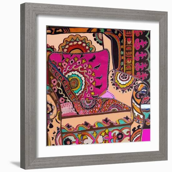 Suzani Chair-Linda Arthurs-Framed Giclee Print