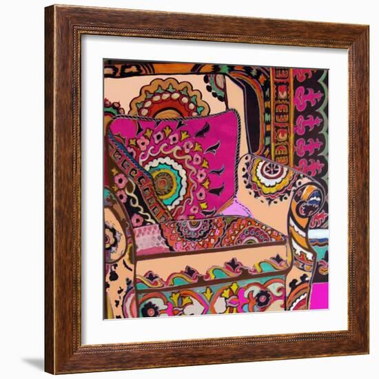 Suzani Chair-Linda Arthurs-Framed Giclee Print