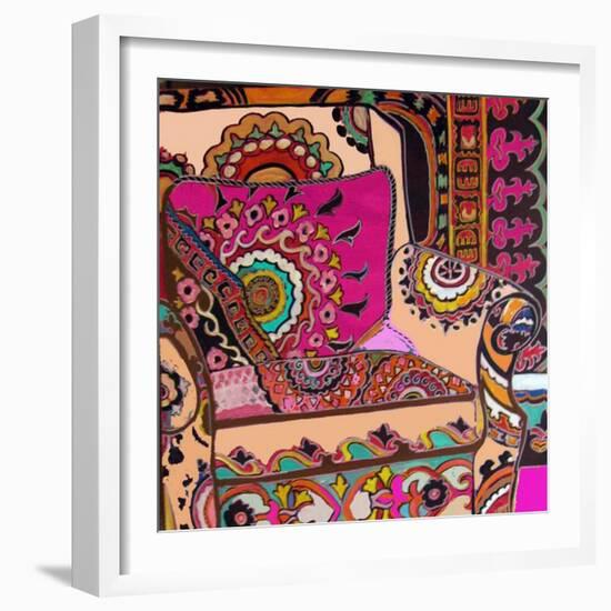 Suzani Chair-Linda Arthurs-Framed Giclee Print