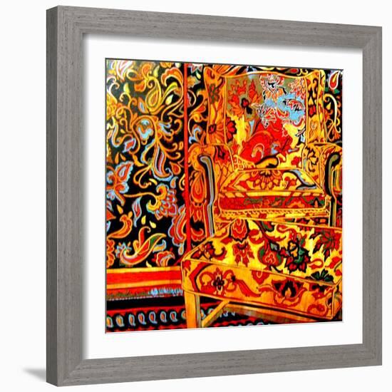 Suzani room-Linda Arthurs-Framed Giclee Print