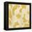 Suzani Silhouette in Yellow I-Chariklia Zarris-Framed Stretched Canvas